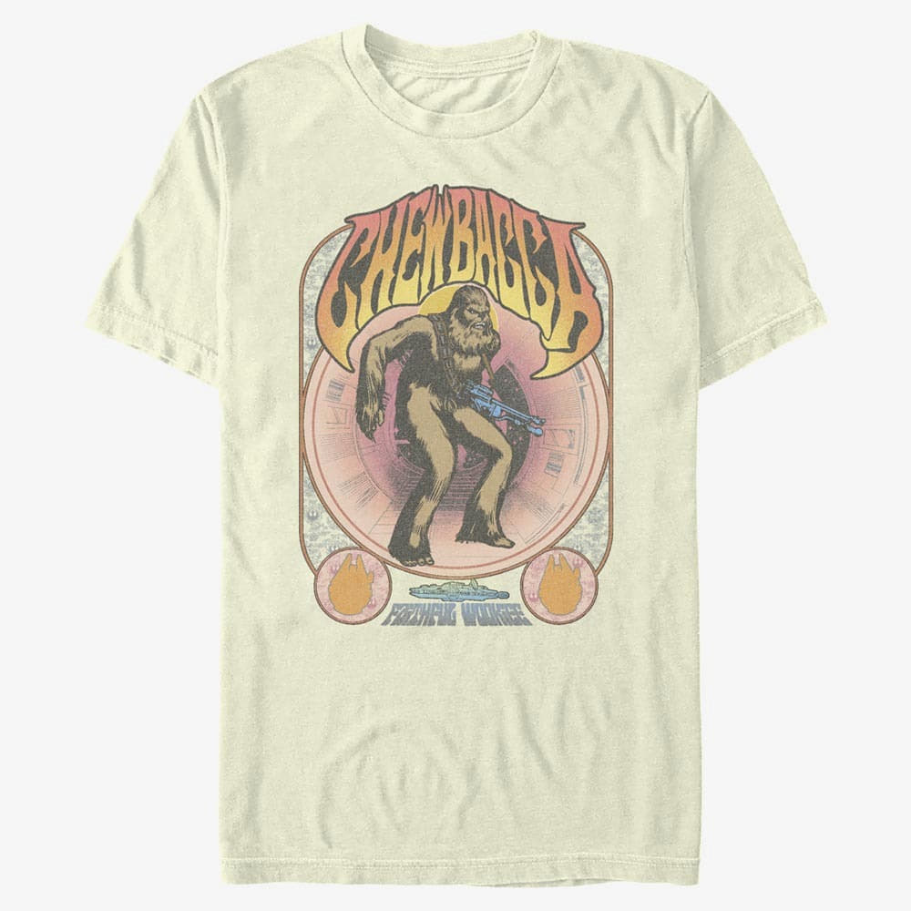 Tričká Merch Star Wars - Dudebacca Psychadelic Men's T-Shirt Natural