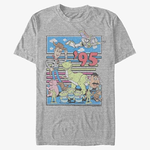 Tricou Merch Pixar Toy Story - Fast Toys Men's T-Shirt Heather Grey