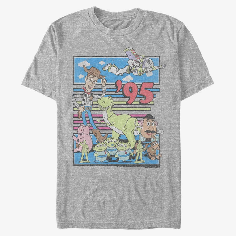 majice kratkih rukava Merch Pixar Toy Story - Fast Toys Men's T-Shirt Heather Grey