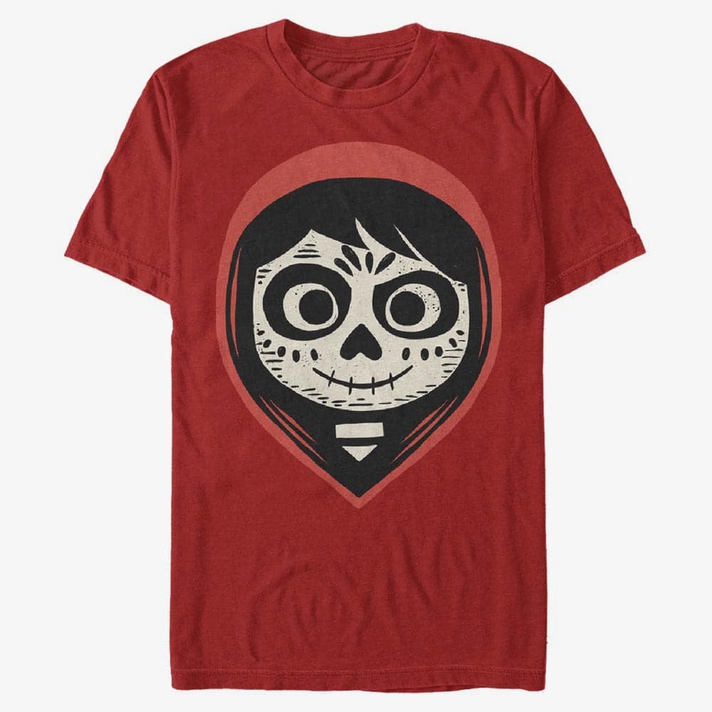 T-shirts Merch Pixar Coco - Dia de Los Face Men's T-Shirt Red