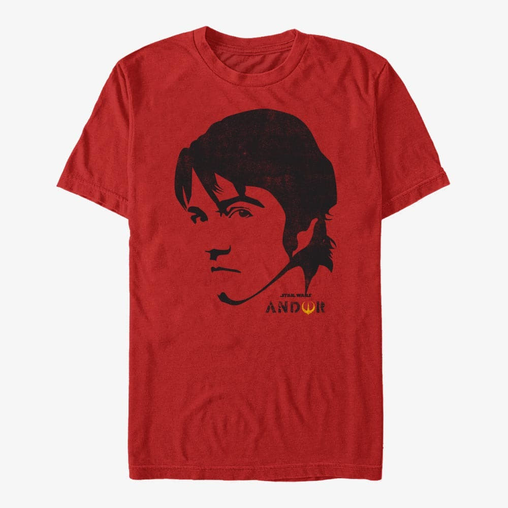 T-särgid Merch Star Wars: Andor - Andor Big Face Men's T-Shirt Red