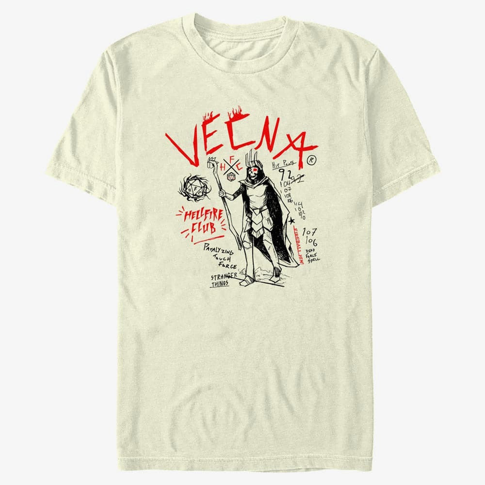 majice kratkih rukava Merch Netflix Stranger Things - Vecna Doodles Men's T-Shirt Natural