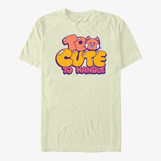 Tričko Merch Pixar Turning Red - Cute Panda Men's T-Shirt Natural