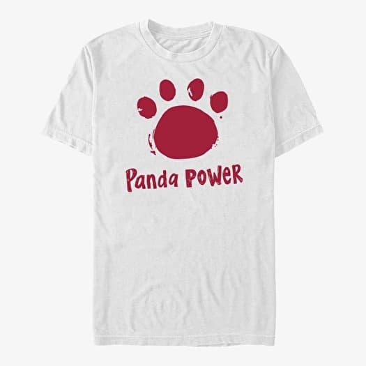 Marškinėliai Merch Pixar Turning Red - Panda Power Men's T-Shirt White