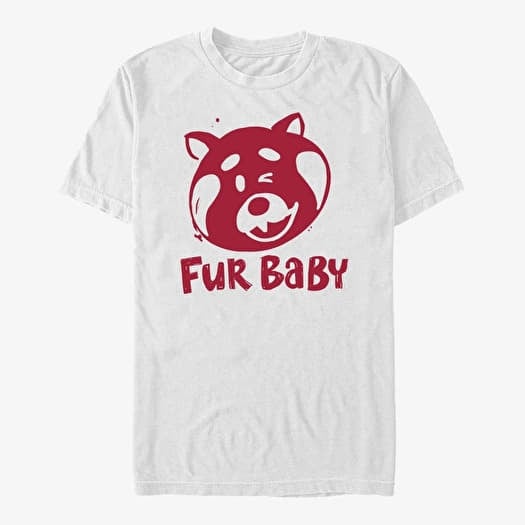Tričko Merch Pixar Turning Red - Fur Baby Men's T-Shirt White