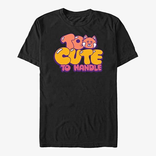Tričko Merch Pixar Turning Red - Cute Panda Men's T-Shirt Black