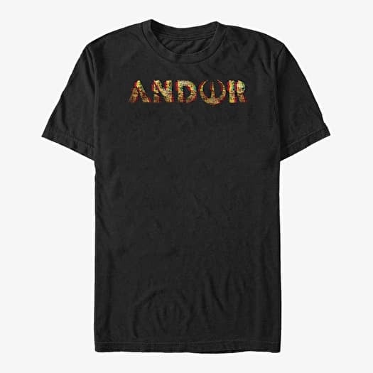 T-shirt Merch Star Wars: Andor - Andor Glitch Logo Men's T-Shirt Black