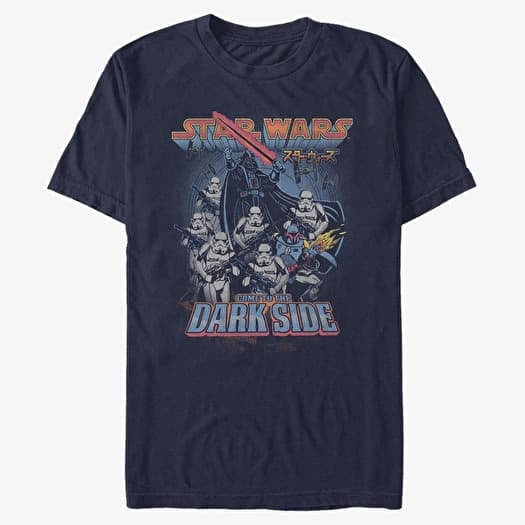 Marškinėliai Merch Star Wars - VADER CREW Men's T-Shirt Navy Blue