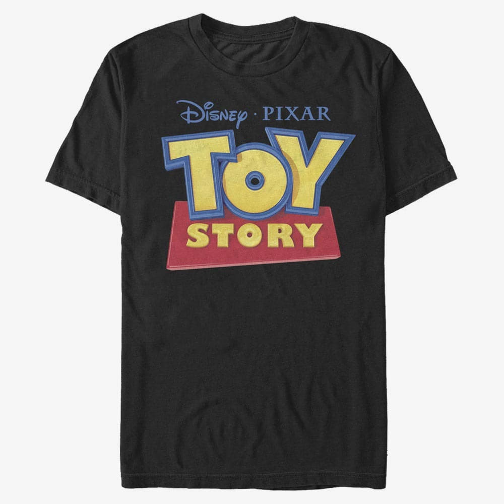 majice kratkih rukava Merch Pixar Toy Story - 3D Logo Men's T-Shirt Black