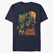 Merch Star Wars: Classic - Mandalorian Soldier Men's T-Shirt Navy Blue
