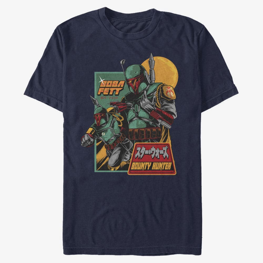 T-Shirts Merch Star Wars: Classic - Mandalorian Soldier Men's T-Shirt Navy Blue