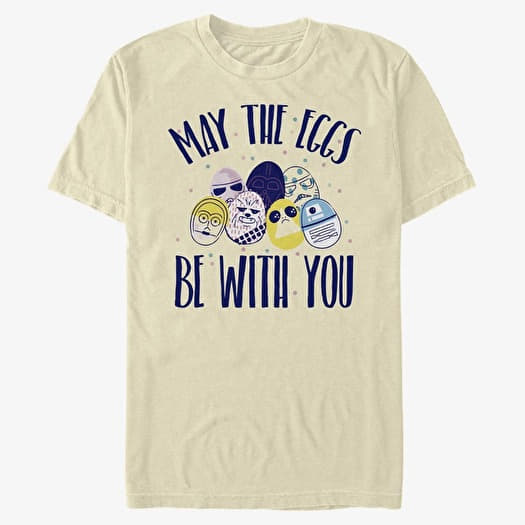 Majica Merch Star Wars: Classic - EGGS Be With You Men's T-Shirt Natural