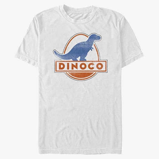 T-shirt Merch Pixar Cars 1-2 - Dinoco Vintage Men's T-Shirt White