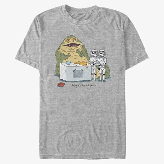 T-shirt Merch Star Wars: Classic - Bring Me The Hot Sauce Men's T-Shirt Heather Grey