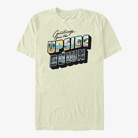 T-shirt Merch Netflix Stranger Things - UpsideDown Postcard Men's T-Shirt Natural