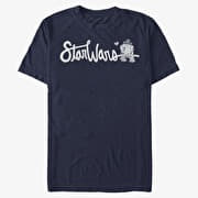 Merch Star Wars: Classic - Cursive R2 Men's T-Shirt Navy Blue