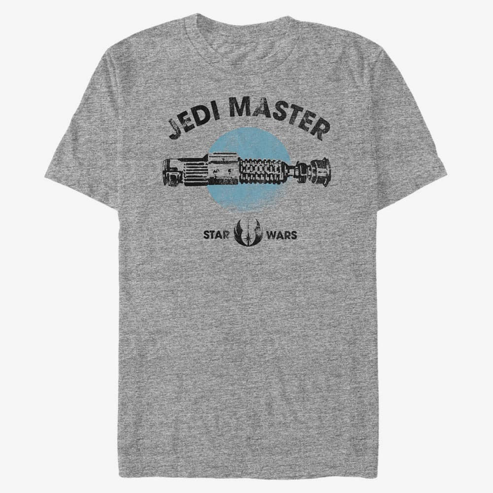 T-Shirts Merch Star Wars - Jedi Master Alt Men's T-Shirt Heather Grey