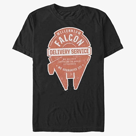 T-shirt Merch Star Wars: Classic - Falcon Delivery Men's T-Shirt Black
