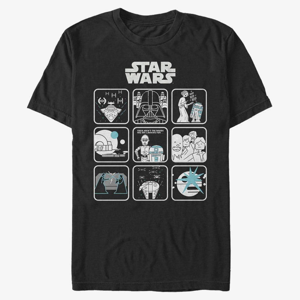 T-Shirts Merch Star Wars: A New Hope - Episode Four Story Men's T-Shirt Black