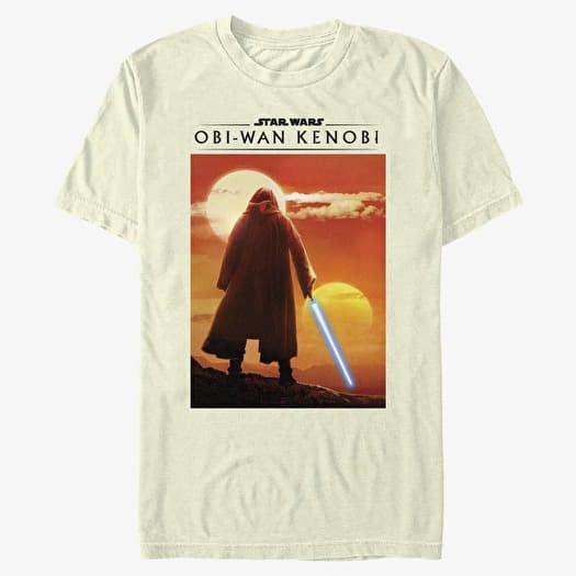 T-shirt Merch Star Wars Obi-Wan - Two Suns Men's T-Shirt Natural