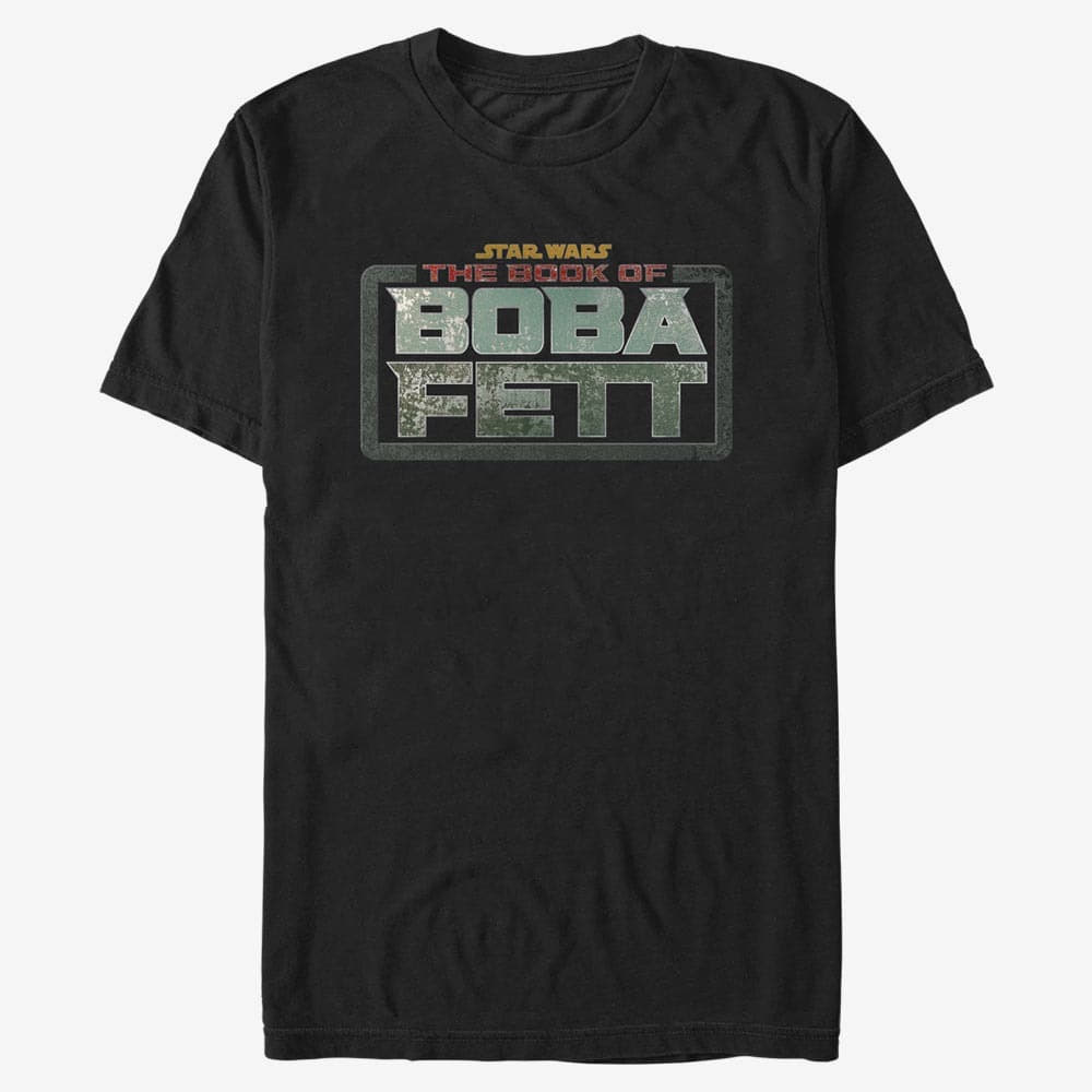 T-Shirts Merch Star Wars: Book of Boba Fett - Boba Fett Main Logo Men's T-Shirt Black
