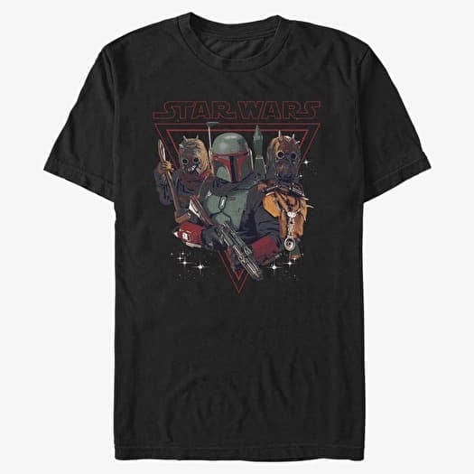 T-shirt Merch Star Wars: Book of Boba Fett - Bounty Hunting Men's T-Shirt Black