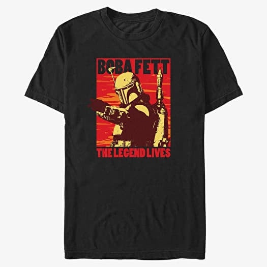 T-shirt Merch Star Wars Book of Boba Fett - Good Bad Boba Men's T-Shirt Black