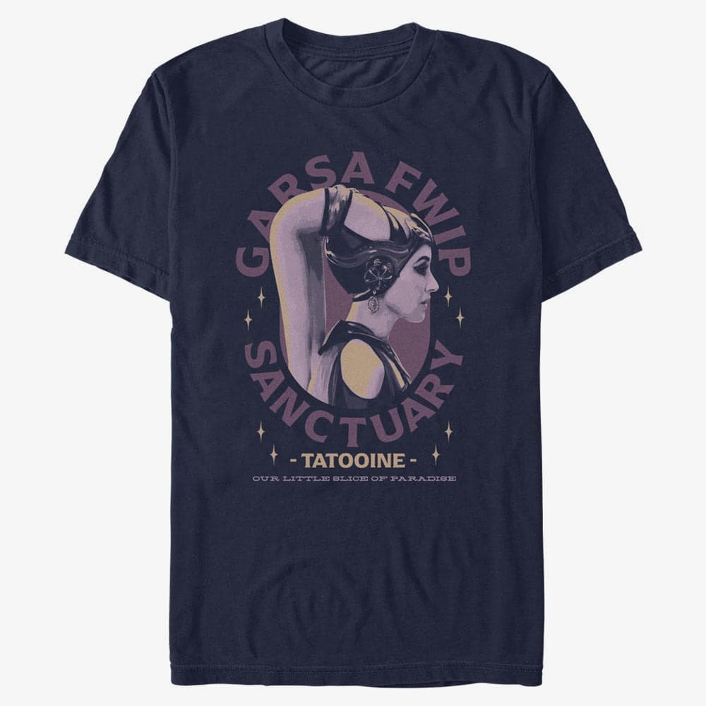 majice kratkih rukava Merch Star Wars Book of Boba Fett - Desert Team Men's T-Shirt Navy Blue
