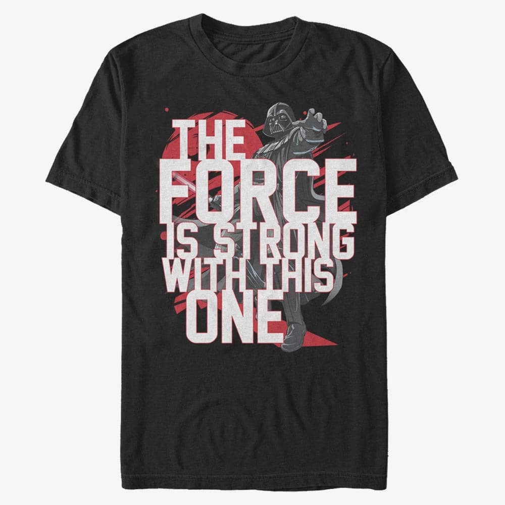 majice kratkih rukava Merch Star Wars: Classic - Force Stack Vader Men's T-Shirt Black