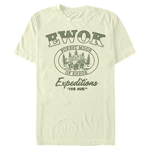 Majica Merch Star Wars - EWOK EXPEDITIONS Men's T-Shirt Natural
