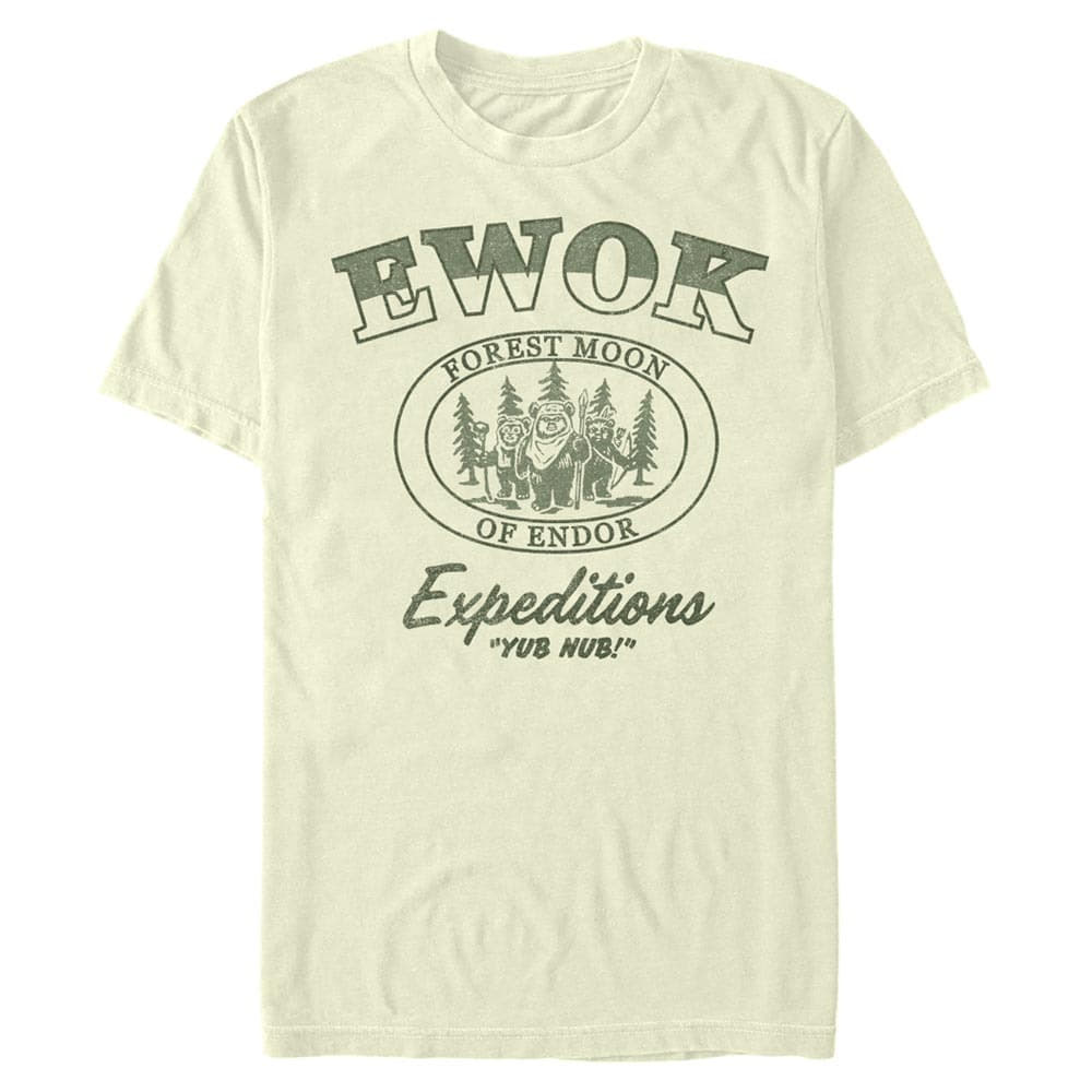 majice kratkih rukava Merch Star Wars - EWOK EXPEDITIONS Men's T-Shirt Natural