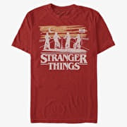 Merch Netflix Stranger Things - Jank Drawing Men's T-Shirt Red