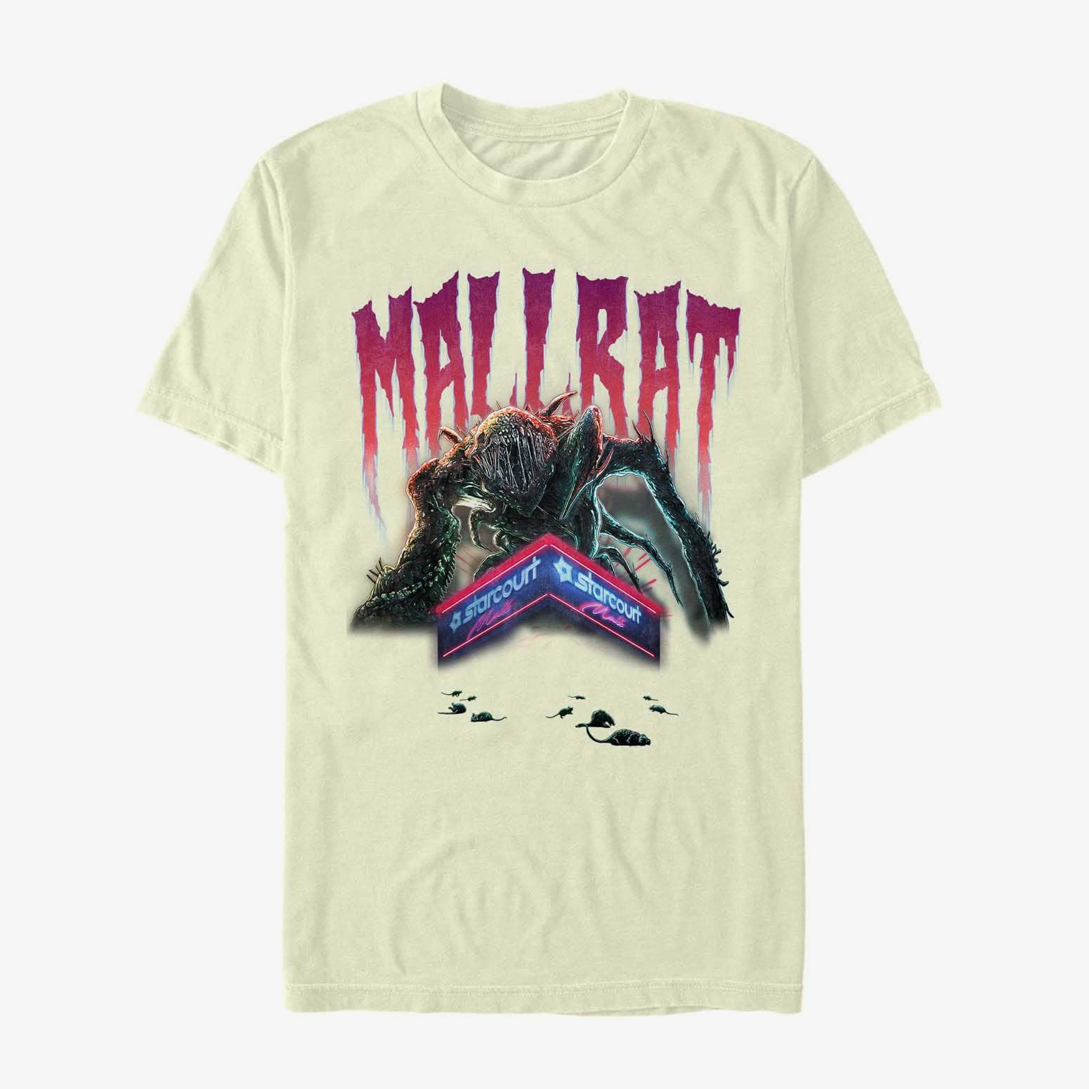 T-Shirts Merch Netflix Stranger Things - Mallrat Demogorgan Men's T-Shirt Natural