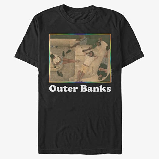 T-shirt Merch Netflix Outer Banks - CLASSIC GROUP SHOT Men's T-Shirt Black