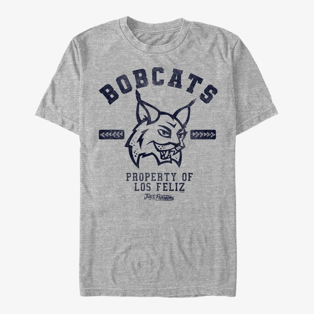 Tricouri Merch Netflix Julie And The Phantoms - Collegiate Bobcats Men's T-Shirt Heather Grey