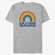 Merch Netflix Outer Banks - OBX Rainbow Men's T-Shirt Heather Grey