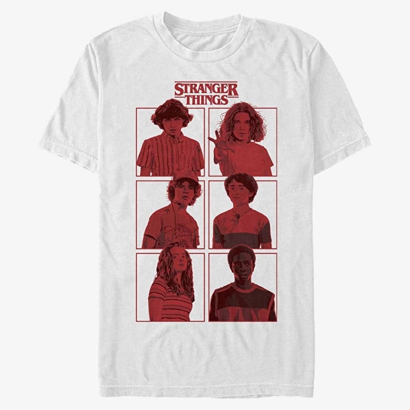 Póló Merch Netflix Stranger Things - S3 BOXUP Men's T-Shirt White