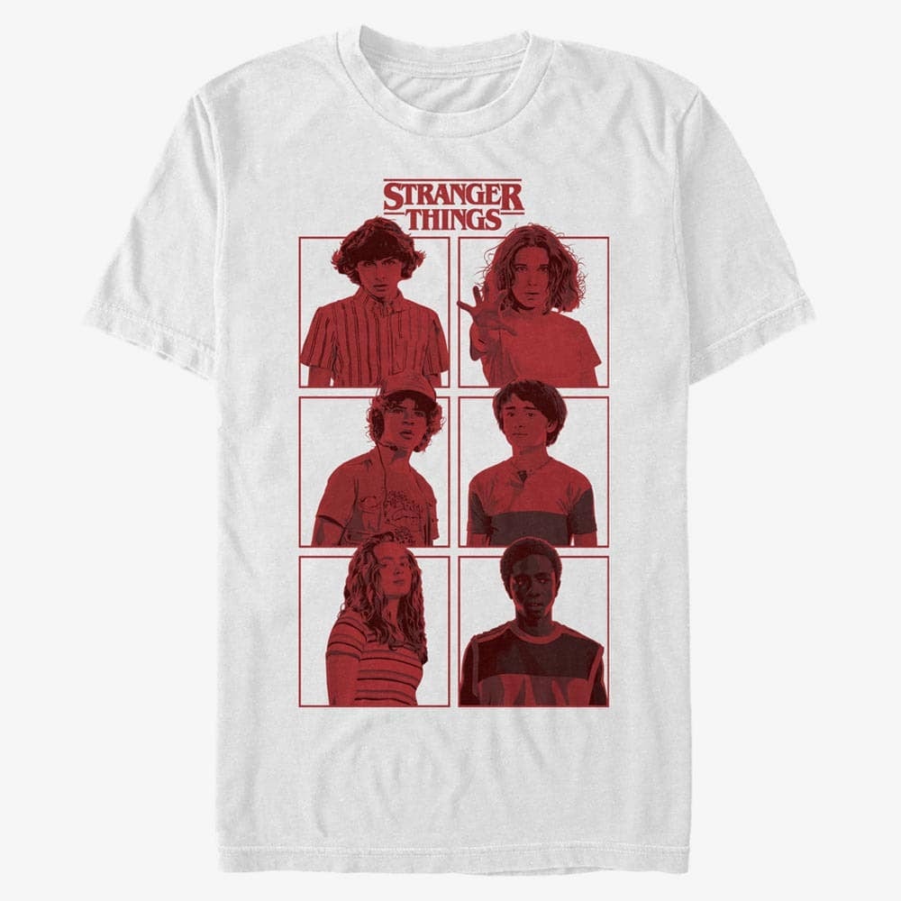 Tricouri  Merch Netflix Stranger Things - S3 BOXUP Men's T-Shirt White
