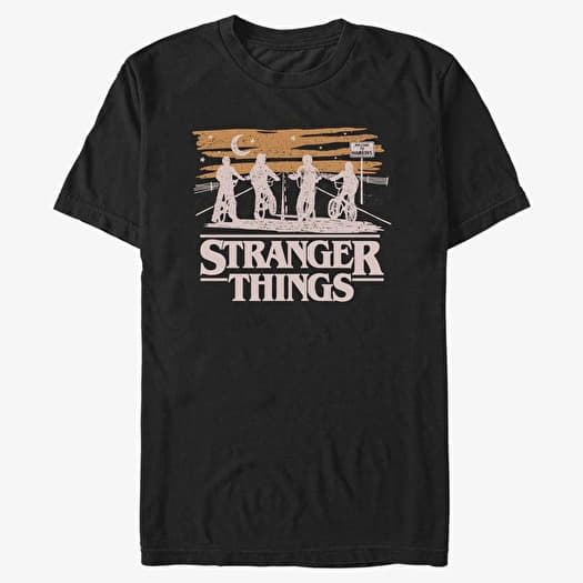 T-shirt Merch Netflix Stranger Things - Jank Drawing Men's T-Shirt Black
