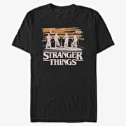 Merch Netflix Stranger Things - Jank Drawing Men's T-Shirt Black
