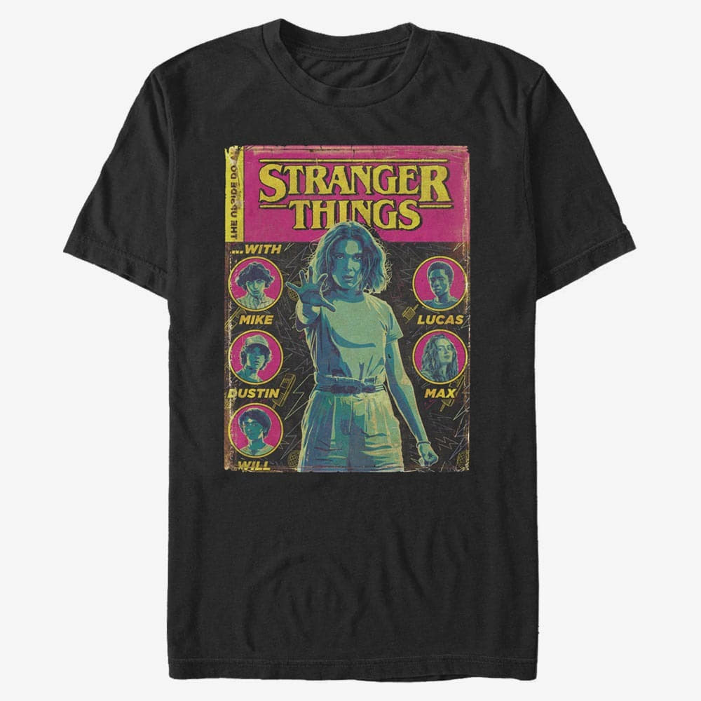 T-shirts Merch Netflix Stranger Things - Stranger Things Comic Cover Men's T-Shirt Black