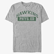 Merch Netflix Stranger Things - Hawkins Phys Ed Men's T-Shirt Heather Grey