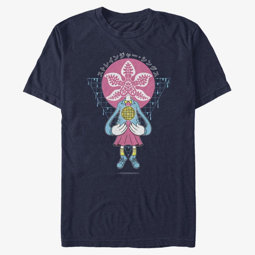 Tricouri Merch Netflix Stranger Things - Mashup Men's T-Shirt Navy Blue