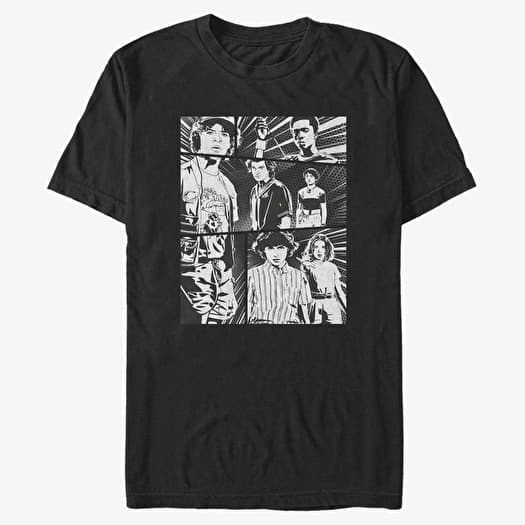 T-shirt Merch Netflix Stranger Things - Strange Stares Men's T-Shirt Black