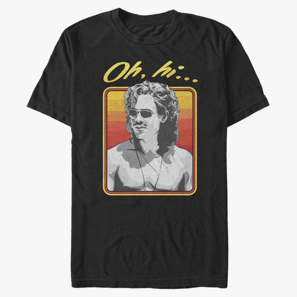 majice kratkih rukava Merch Netflix Stranger Things - Hot Guy Men's T-Shirt Black