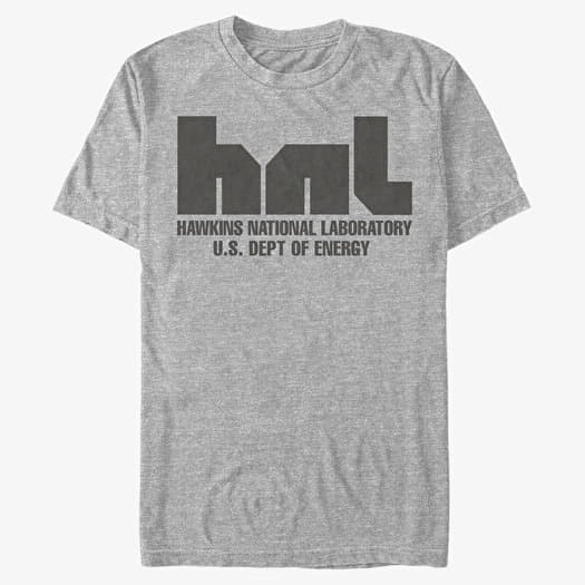 T-skjorte Merch Netflix Stranger Things - Hawkins National Laboratory Men's T-Shirt Heather Grey