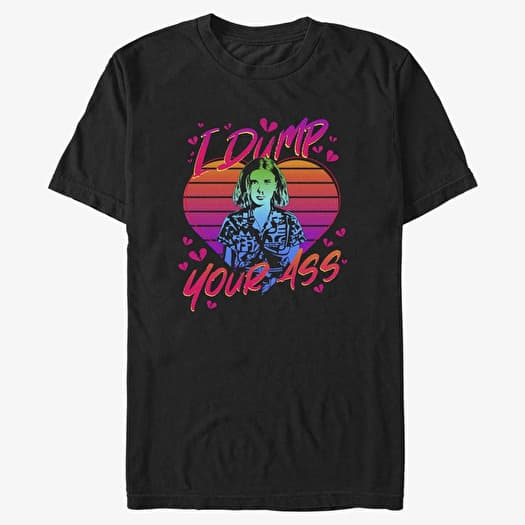 Μπλουζάκι Merch Netflix Stranger Things - I DUMP YOUR ASS Men's T-Shirt Black