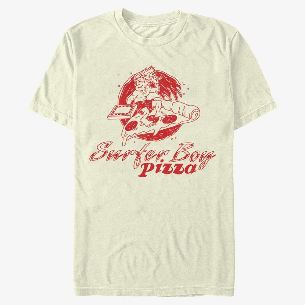 T-shirts Merch Netflix Stranger Things - Surfer Pizza Men's T-Shirt Natural
