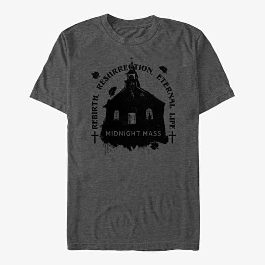 Tričko Merch Netflix Midnight Mass - Eternal Life Men's T-Shirt Dark Heather Grey