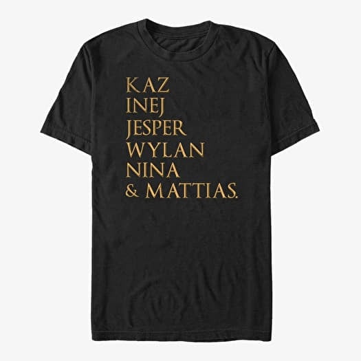 T-särk Merch Netflix Shadow and Bone - Six of Crows Character Stack Men's T-Shirt Black